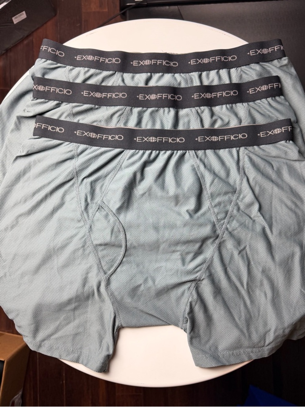 ExOfficio Boxer Briefs (3 Pack) Quick-Dry  — Grey XL